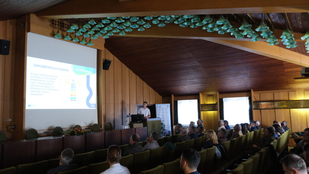 from inside the lecture hall.