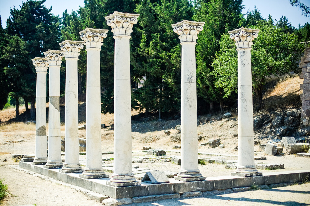 7 greek pillars.